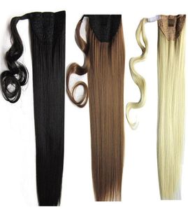 16 26 100 натуральные бразильские волосы Remy «конский хвост» продаются на заколках для наращивания человеческих волос, прямые волосы 60 г 140 г6951950