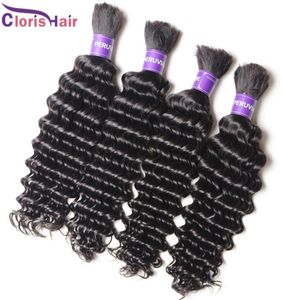 Üst Derin Dalga Örgüsü Mikro örgü için insan saçı Toplu Atık Yok Ucuz İşlenmemiş Derin Kıvrımlı Peru Saç Dövme Demetleri Toplu 3p8673103