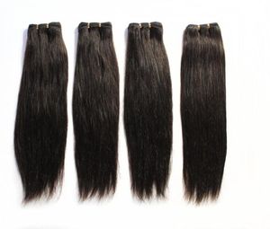 100 insan saçı atkı Brezilya düz demet saç uzantıları 1b siyah 2 8 kahverengi 613 sarışın karışım uzunlukları Brezilya saç örgüsü 11694541