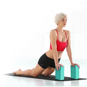 Travesseiro EVA Yoga Bloco Espuma Tijolo Treinamento Exercício Fitness Sports Tool Cubos antiderrapantes para alongamento Molde corporal saudável