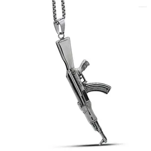Ожерелья с подвеской Saiye 316L, мужская нержавеющая сталь, огромный большой пистолет, ожерелье, цепочка, модные ювелирные изделия, оптовая продажа