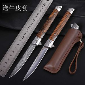 Damas pattern God penknife outdoor knife self-defense high hardness folding portable Mini