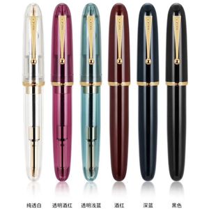 Jinhao 9019 Fountain Pen #8 Ekstra İnce Fine Medium Nib Büyük Boyut Ofis Yüksek Kapasiteli Mürekkep Dönüştürücüsü ile Yazma Kalemi 240102