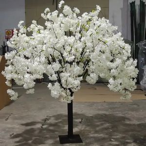 Düğün Masa Merkez Parçası Dekorasyon Sahte Ağaç Beyaz Pembe Yapay Kiraz Çiçeği Ağacı