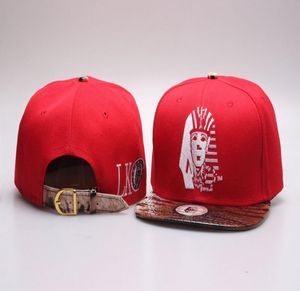 Bütün son kral marka snapback kapakları ucuz kırmızı siyah son kral deri leopar lk şapka moda 4021351 için ayarlanabilir beyzbol şapkası
