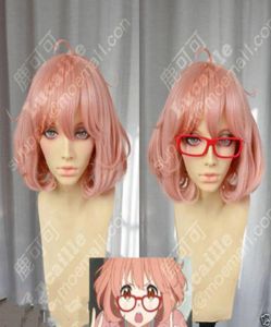 Beyond the Boundary Kuriyama Mirai Rikka Style Коралловая Лолита Косплей Парик для вечеринки8234630