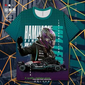 Formula 1 Yarış Araba W11EQ HAMILTON İngiliz Sürücüsü Hızlı Kurutma T-Shirt Erkek ve Kadın Giyim 000A Sınırsız Set