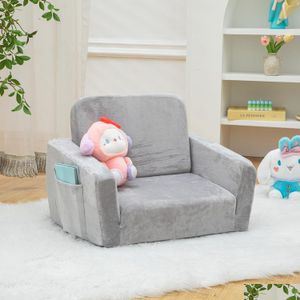 Mobília da sala de estar Sofá para bebês e crianças dobrável 2 em 1 Cama dobrável Pl Out Childrens conversível para meninos meninas poltronas reclináveis com D Dhpqb