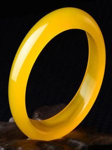 Bangle Certificate Natural Beautiful Yellow Quartzite Jade Jadeite Bracelet 5860mm3392030