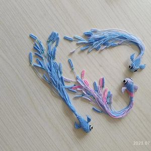 Dekoratif Çiçekler 3D DIY Kolye Aksesuarları Cep Telefon Çantaları Çin Düğüm Çift Ürünleri El Yapımı Dokuma