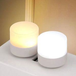 Led Gadget USB Night Lamp Computer Mobile Power Charging Book Lamps LED Eye Protection Reading Small Round Light For Home