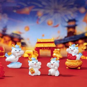 Орнаменты в виде дракона, микропейзаж, Новый год, милый маленький дракон, китайская шикарная кукла, аксессуары ручной работы, китайский зодиак, год Дракона, оптовая продажа