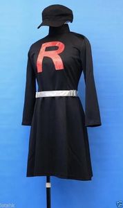 Kostüm Takımı Roket Kadın Siyah Elbise Cosplay Kostüm Özel Yapım Lotahk