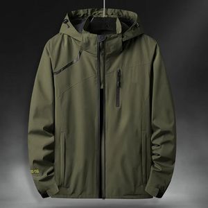 Jaquetas casuais impermeáveis para homens com capuz respirável casacos primavera outono outwear blusão turismo capa de chuva plus size 7xl 240103