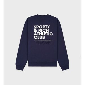 Sportif Zengin Polar Hoodies Designer Club Sweatshirts Donanma Mektubu Baskılı Pamuklu Kadın Kazak Külot Jumper'lar