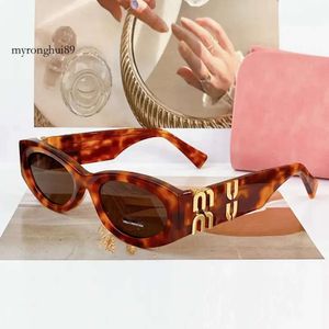Miumius Designer Güneş Gözlüğü Kadınlar Oval Mui Güneş Gözlüğü En İyi Bayanlar Butik 1 Highend En İyi Versiyon Gözlükleri Asetat