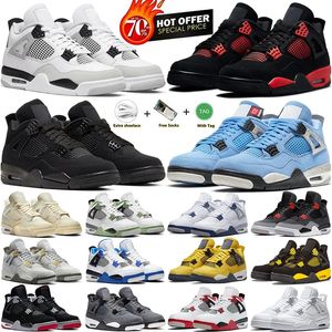 Air Jordan 4 Retro Basketball shoes Kedi Toe Mocha Yelken Retros Yüksek Üst Sneakers Bayan Spor Eğitmenleri 36-47