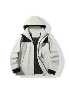 2024 женская куртка-панч, женская модная теплая куртка, ветровка с длинным рукавом, уличная большая водонепроницаемая куртка с буквенным принтом, толстовка