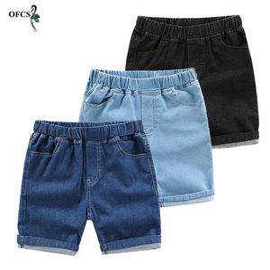 212Year Baby Jeans Shorts Summer Cotton Elastic Waist Short Pants Teenage Beach Clothes Children Kids Denim Trousers 240103