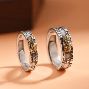 Кольца Китайский фэн-шуй Pixiu кольцо для мужчин и женщин Sier Золотое кольцо Lucky Ring Djmax Ювелирный магазин для покупателей Прямая доставка 2023