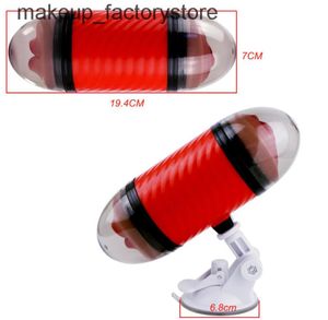 Массаж Двойной рот Вагина Мастурбация Чашка Вагина Настоящая киска Минет Мужской маструбатор секс-игрушки для мужчин Оральный сосание Sextoys2420540