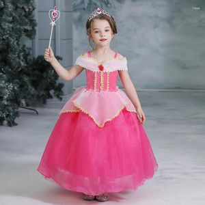 Kız Elbiseler Süslü Prenses Elbise Çocuklar İçin Kızlar Pembe Kılıç Çocuk Kostümü Cadılar Bayramı Kıyafetleri Çocuk Top Giwn