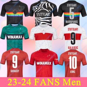 23 24 VfB StutTgartS Soccer Jerseys MILLOT PFEIFFER MVUMPA KASTANARAS MASSIMO ZAGADOU BREDLOW 2023 2024 Men Uniforms Kids Kits Home Away Football Shirts