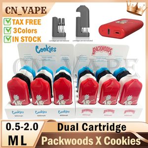 Cookies Backwoods Twist 650 мАч Vape Oil Pen Cartridge Mini Скрытая нить 510 Предварительный нагрев Незаметный магнитный автоматический розыгрыш Скрыть мод Аккумулятор с дисплеем