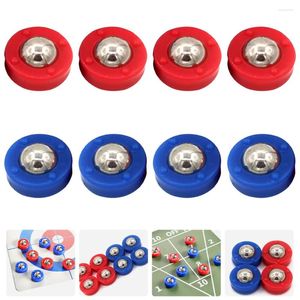 Tappi per palline 8 pezzi Accessori per giochi da tavolo Shuffleboard Palline scorrevoli Attrezzatura Mini giocattoli Palloni da calcio rotanti Perline gratuite