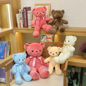 Teddy Bear Heart ile Sevimli Kahverengi Oyuncak Ayı Sevgililer Günü için Yumuşak Ayı Plushie Oyuncak Doldurulmuş Ayı Peluş Hediyeleri Kız Arkadaşı Çocuk