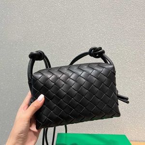 Leather 5aaaaa Brand Designer Bags Handbag Loop Woven Bag Camera Mini Fashion Jodie Cloud Hobo Shoulder Messenger Women's Wallet 18x11cm