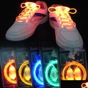 Gadget LED Lacci fantastici Illumina i lacci delle scarpe con 3 modalità Illuminazione flash La notte per la festa in discoteca Festa di Natale Hip-Hop Cycli Dhevs