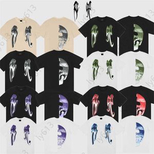 Tasarımcı Tshirts High Street Tide Marka Tişörtleri Erkekler Moda Revenges Kafatası Baskılı Sokak Tarzı Hip Hop Co-Ed Çift Kısa Kollu Yaz T Shirt