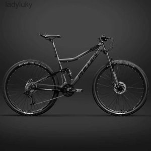 Велосипеды 26-дюймовый 29-дюймовый горный велосипед с мягким хвостом, двойной амортизирующий велосипед, 24/27/30 скоростей, велосипед для езды по пересеченной местности, MTB, двойной дисковый тормозL240105