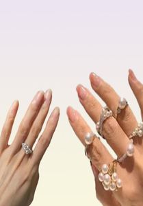 Дизайнерское кольцо Mikimoto для женщин, маленькая версия, серебро 925 пробы с пресноводным жемчугом, открытое, регулируемое2602673