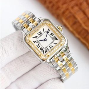 женские часы женские часы Кварцевые модные классические часы Panthere из нержавеющей стали 316L дизайнерские наручные часы люксовый бренд бриллиантовые часы Sapphire Design