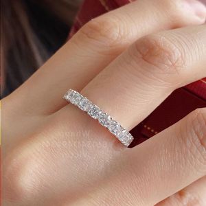 Diamants Legers Ring Boyut Boyu 5-8 Kadın Tasarımcı için Tam Delik Altın Kaplama 18K T0P Kalite Resmi Repsiyonlar Klasik Stil Lu ATIQ