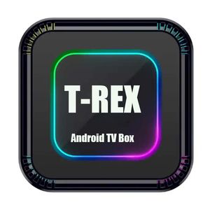 4K UHD T-REX 1 3 6 6 aylık Android TV Kutusu Medya Oyuncusu Akıllı TV PC için