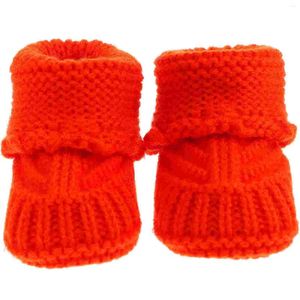 Botas 1 par de crochê bebê botas sapatos nascidos mão tricô