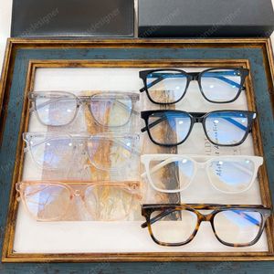 Okuma Gözlük Tasarımcı Kadın Tasarımcı Güneş Gözlükleri Erkekler Kare Asetat Çerçeve Gözlükler 1: 1 Paris Tonları Kılıf SLM110F Clear Lens Tasarımcı Güneş Gözlüğü
