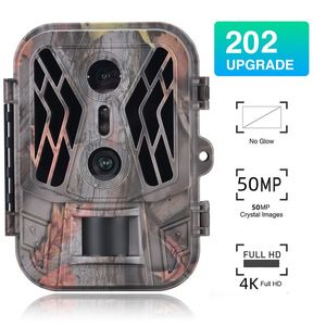 Outdoor Trail Camera 50MP 4K HD Night Vision Trap Game Infrared Induction Triggered Po Video Waterpoof Wildlife Scouting Cam 240104