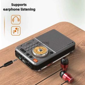 Portable Speakers SANSUI F23 Full Band High Sensitivity FM Portable Mini Radio for Elderly Use with Knob Type Adjustable Card MP3 Caixa de Som YQ240106