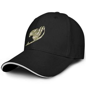 Fairy Tail Logo Kamuflaj Siyah Erkek ve Kadın Top Kapağı Ayarlanabilir Beyzbol Şapkası Kendi Ucuz Logo Hat3711444