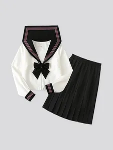 İş elbiseleri jk orijinal üniforma takım elbise 2024ss denizci tam kız öğrenci sınıfı okulu Japon kolej tarzı setler