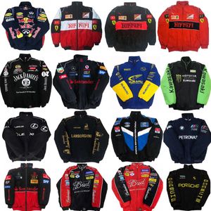 Mens Ceket Tasarımcı Ceket F1 Yarış Ceket Tam İşlemeli Casual Ceket Avrupa ve Amerikan Boyutları