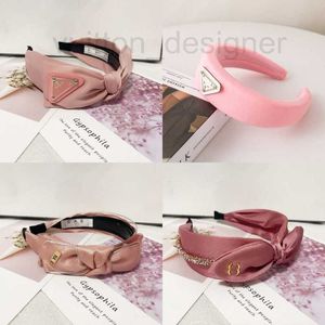 Headbands Designer Marca 40 Estilo Rosa para Mulheres Faixa de Cabelo Dupla Letra Padrão Primavera Headband Jóias Vida Diária Lavagem de Rosto Acessórios Família Atacado 406Z