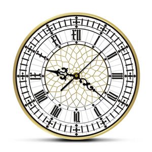 Big Ben Clock Современные современные настенные часы ретро без тикания настенных часов, английский декор, великий Британия Лондон подарок x070338i