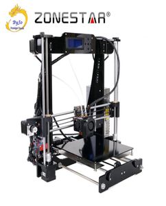 3D Yazıcı Çift Ekstrüder İki Renkli Otomatik Tesviye Reprap Prusa I3 3D Yazıcı DIY Kiti Zonestar P802N veya P802NR26135998