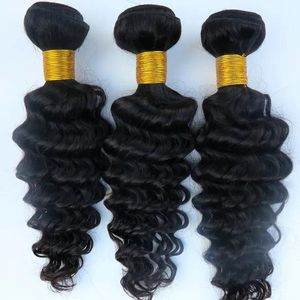 Утки из норки, бразильские волосы, плетущие пучки человеческих волос, глубокая волна, 834 дюйма, необработанные перуанские, индийские, малазийские, окрашиваемые, дешевые волосы E