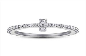 Takı S925 STERLING Gümüş Tfamily Halkası Kadınlar için Japonya ve Güney Kore Basit Tshaped Enxm parmağı 3587148